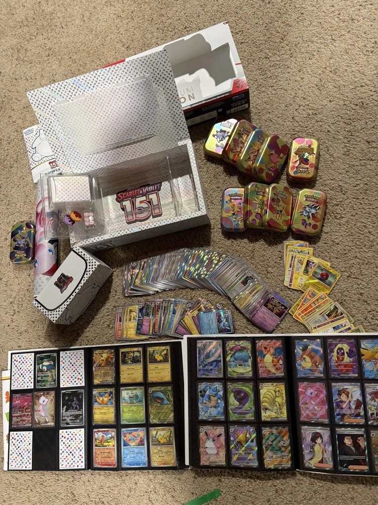Pokemon 151 Master Set Complete with Multiple Promos Binders Tins Boxes & More!!