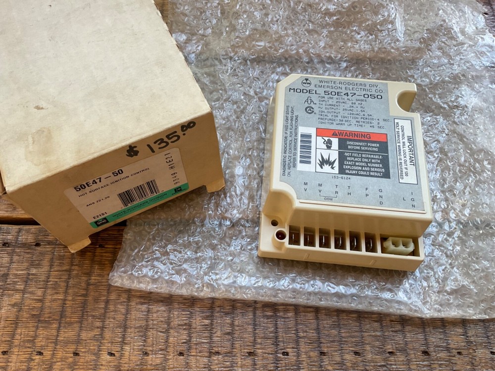 Hot Surface Ignition Control Module 50E47-50 White-Rodgers