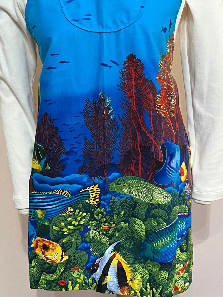 Apron Handmade - Aquarium Print