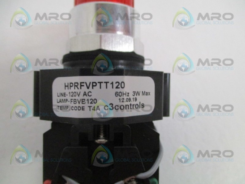 C3 CONTROLS HPRFVPTT120-AHIPBCRD PUSHBUTTON SWITCH NSMP
