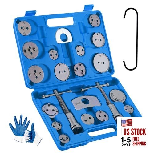 Brake Caliper Compression Tool 24-Piece Heavy Duty Disc Brake Piston Caliper