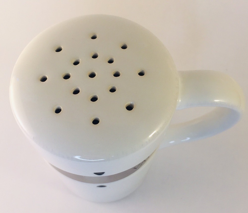 Pottery Barn Adjustable Ceramic Condiment Shaker Creamer Cocoa Cinnamon