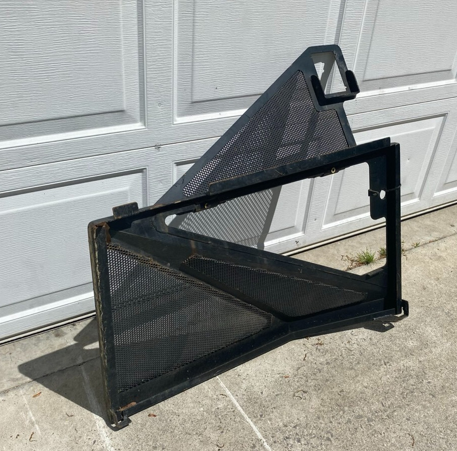 Left hand engine side shield for 630B Tigercat log skidder