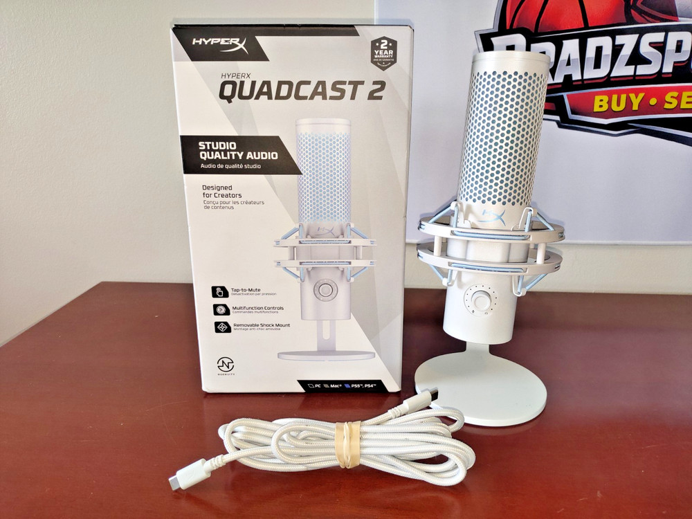 HyperX Quadcast 2 USB-C Gaming Microphone Brand New White