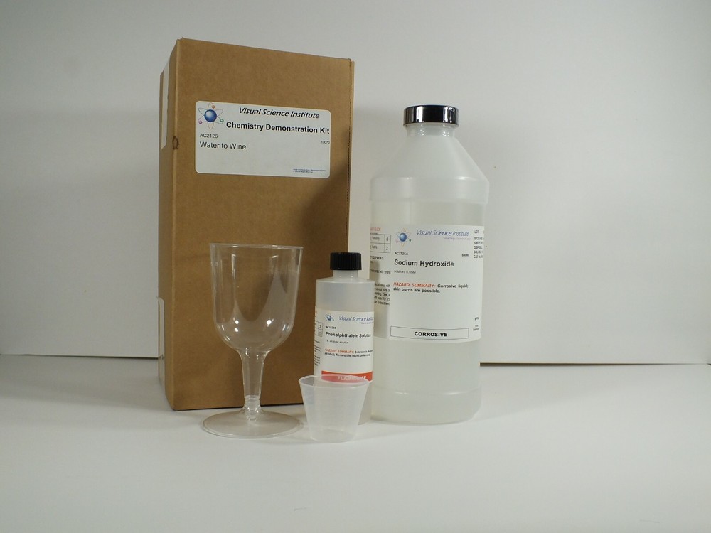 Water to Wine Chemistry Magic Trick Kit