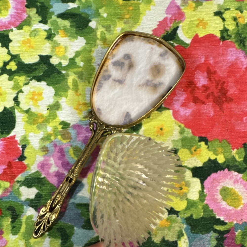 Globe Decorative Hair Brush with Plastic Bristles and Replaceable Head