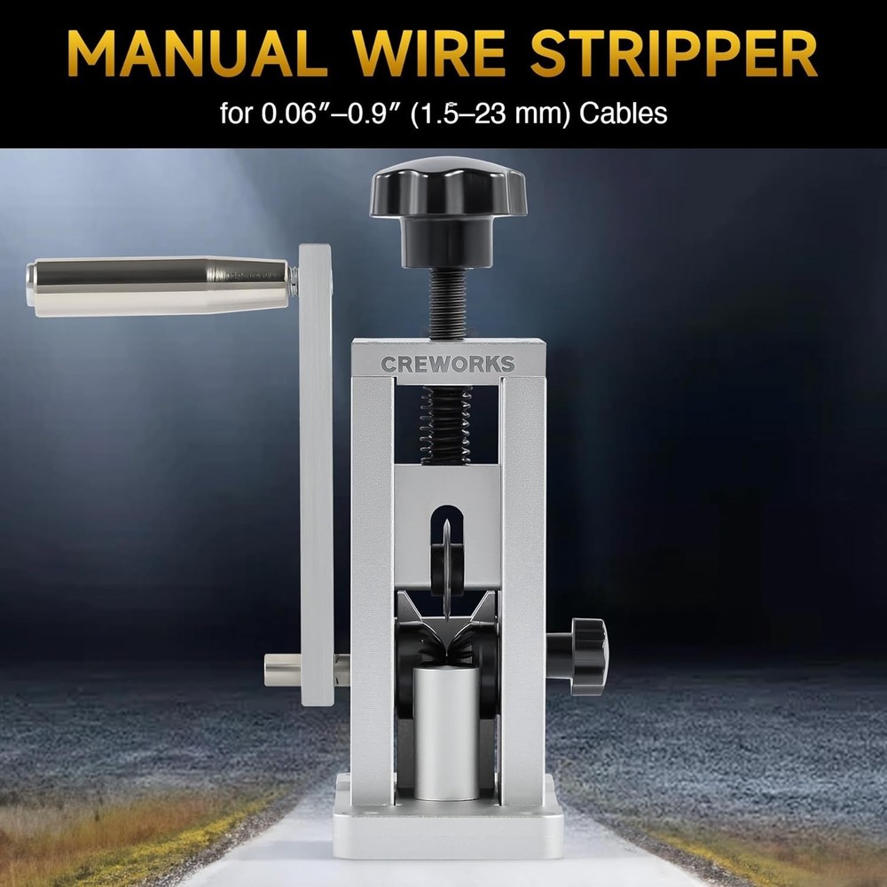 Manual Wire Stripper Machine with Adjustable Feed Hole, Portable Cable Wire S...