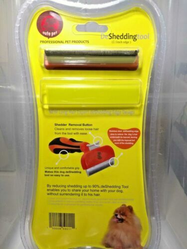 Professional Deshedding Tool Comb 2.1 Edge Medium Dog 20lb+ Long FUR Remover