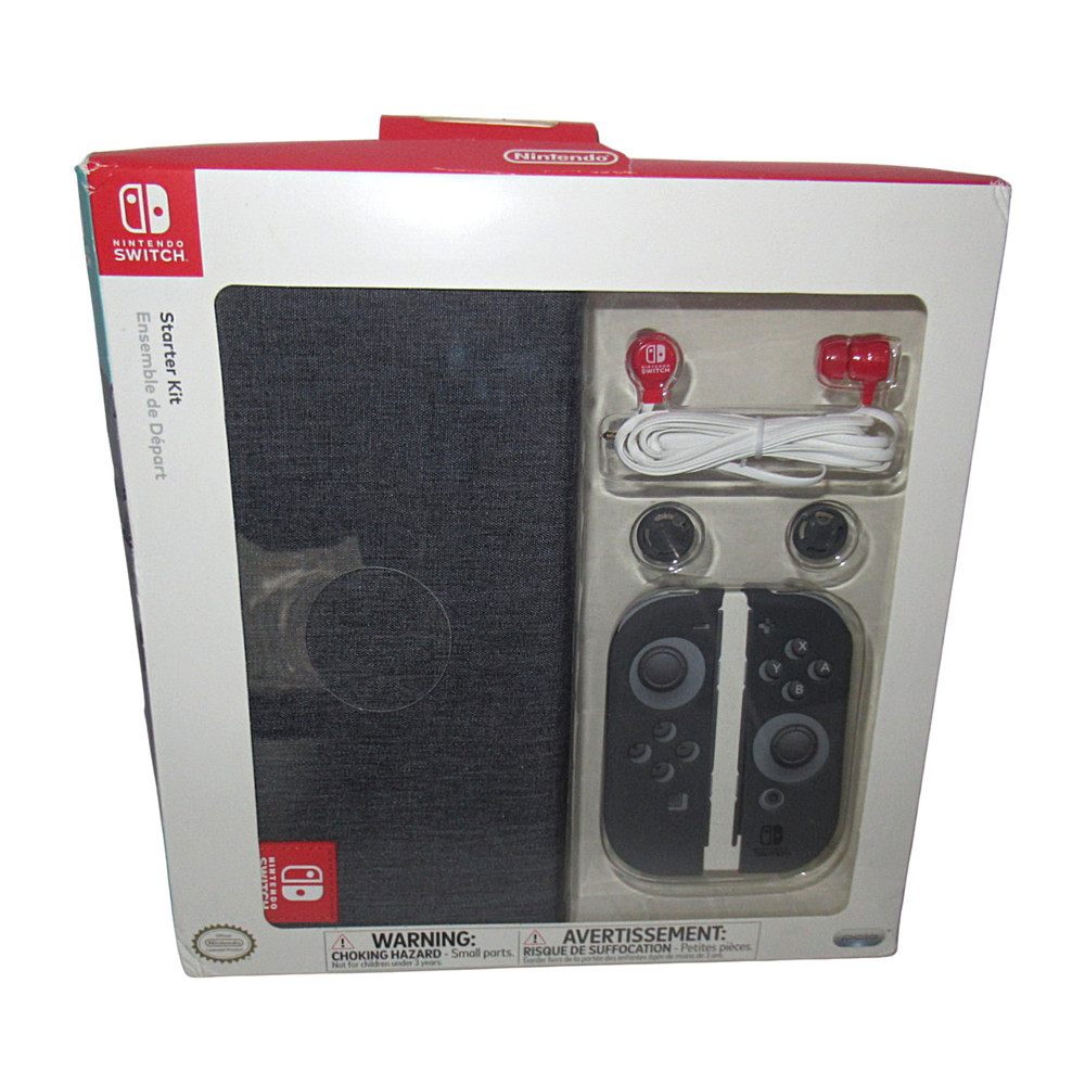 PDP Nintendo Switch Starter Kit With Travel Case, Screen Protector In Box - 2017