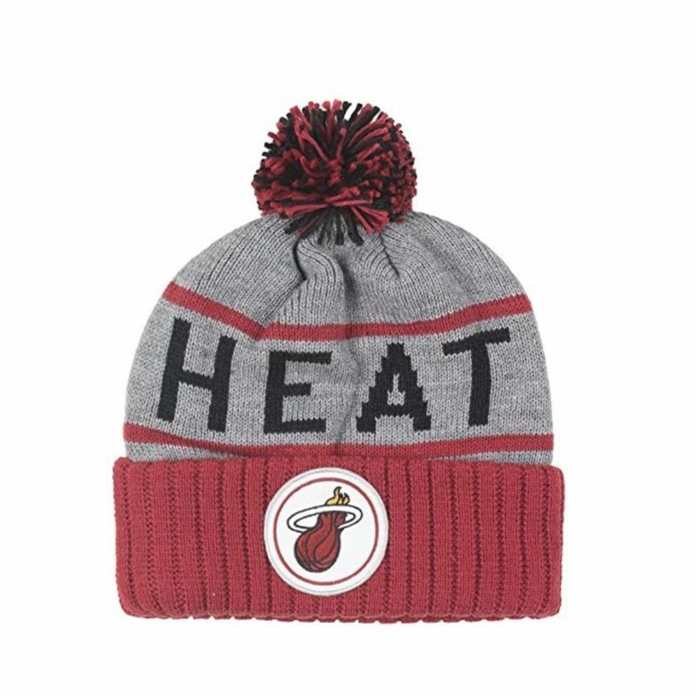 NBA Beanie Miami Heat, Gray Cuffed