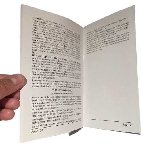 PRACTICAL HYPNOTISM BOOK Mental Hypnosis Magic Trick Booklet How To Hypnotize