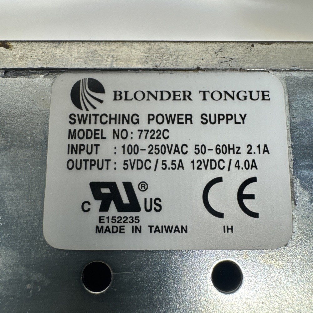 Blonder Tongue MIPS-12 Audio Modulator Power Supply