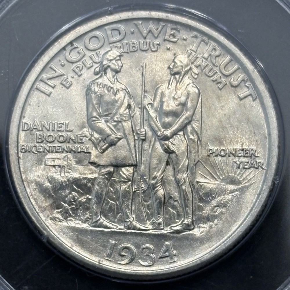 1934 Boone Commemorative Half Dollar — PCGS MS63 Rattler 🔥￼