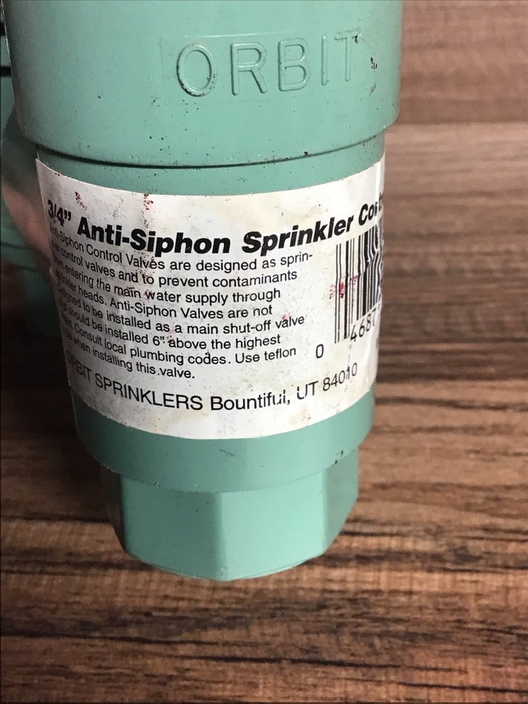 Orbit Sprinkler System ~ 3/4-Inch Anti-Siphon Control Valve #51022