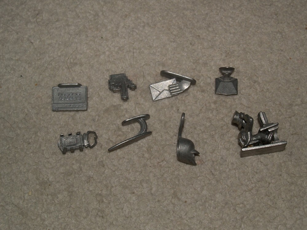 Monopoly .Com edition board game - 8x pewter figure set only