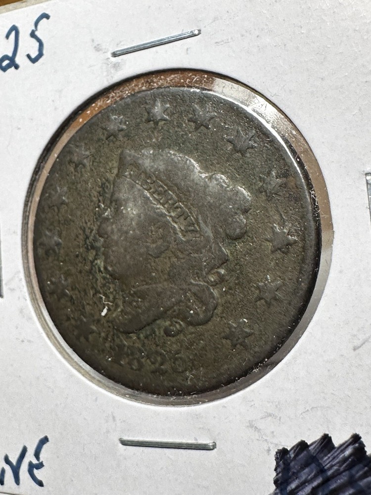 1825 coronet head large cent - FINE - Detailed!