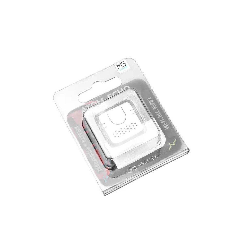 M5Stack ATOM Echo Smart Speaker with Microphone Dev Kit - ESP32 Bluetooth + WiFi