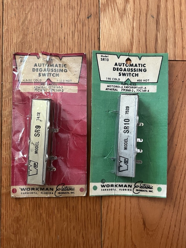 2 NOS Workman Electronic Automatic Degaussing Switch Model SR10 SR9