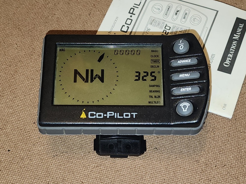 Precision Navigation Co-Pilot Digital Compass Advance Clock Timer Boat Sport Tru