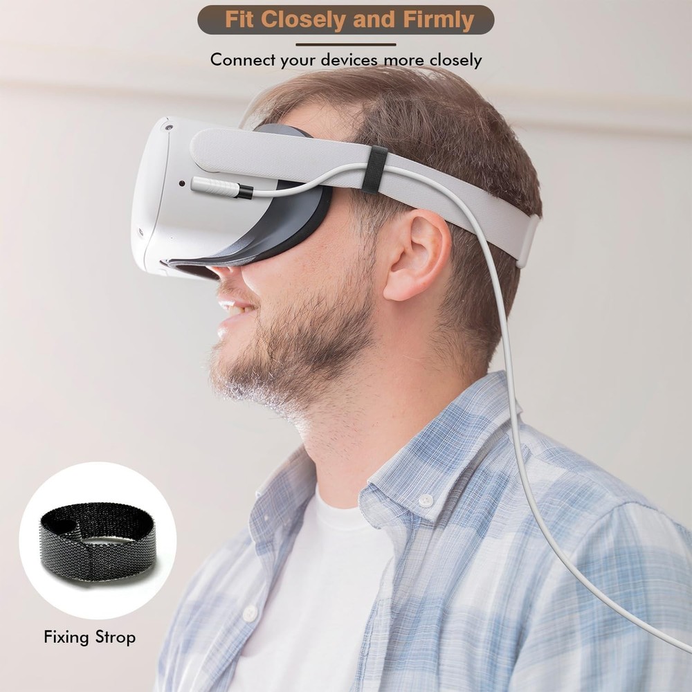 16 Feet Link Cable for Quest 3S,VR Cable Compatible with Meta Quest - Speed Data