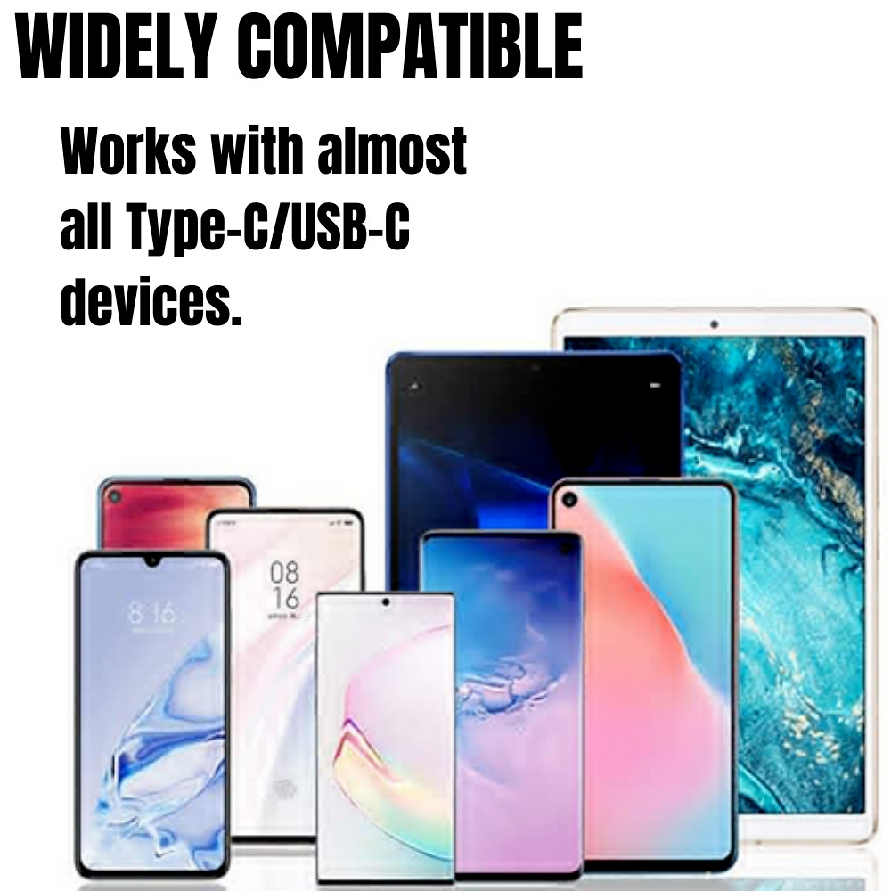 3 PACK Magnetic Phone Charger Fast Charging Cable For Micro USB/Type C/ iPhone