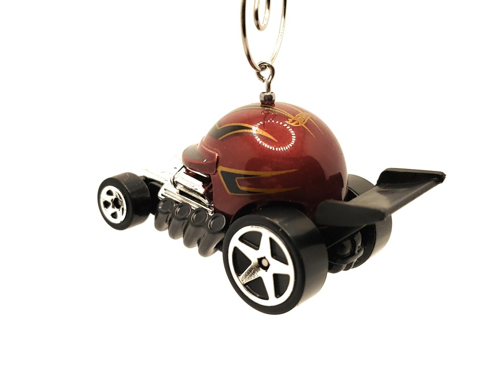 Red Helmet Christmas Ornament 1:64