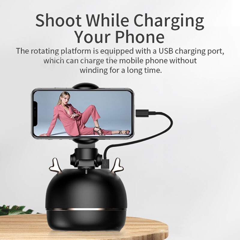 360 for Smart Gimbal Ai Face Recognition While Rotating While Charging