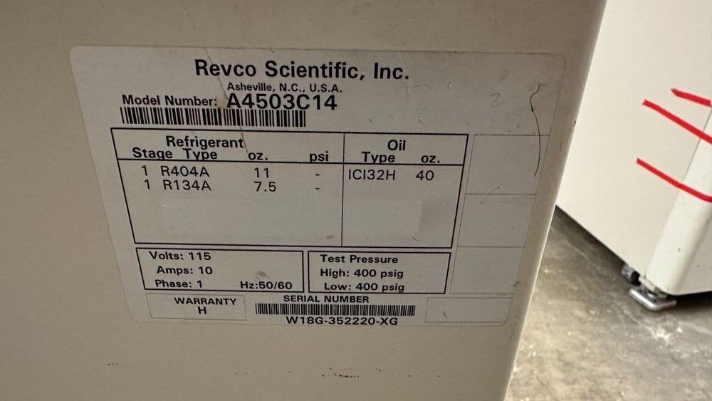 Revco Scientific VWR -40C Freezer