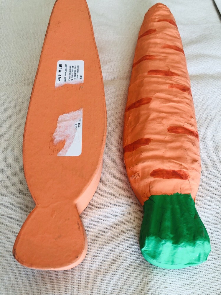 Vintage Joseph Schmidt Confections Chocolate DECORATIVE CANDY BOX EASTER CARROT