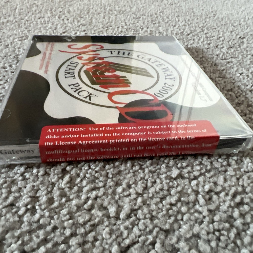 Gateway Start Pack Version 1.7 System CD 2000 Computer Software Drivers gateway