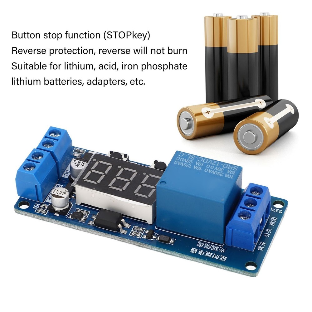Time Delay Relay Module 12VDC Switching Controller Board Electrical Timer