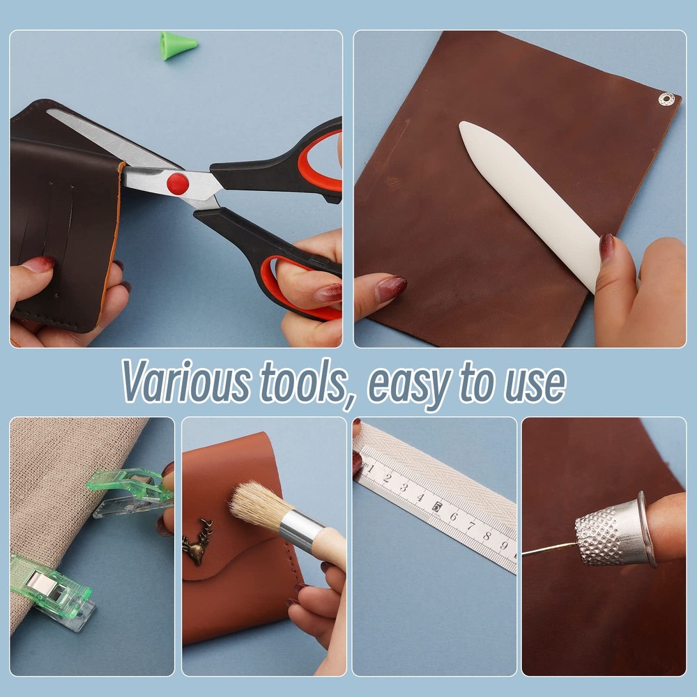 41 Pcs Book Binding Kits 3 Pcs Bone Folder Paper Creaser Paper Folding Tool B...