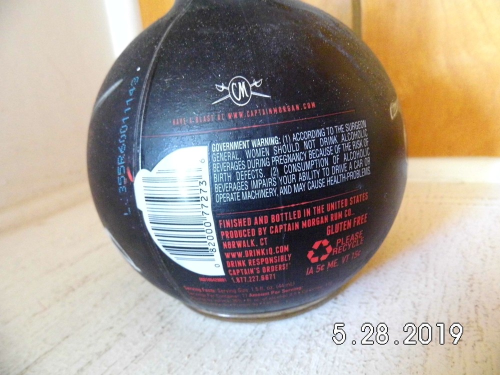 Captain Morgan Cannon Blast Bottle Empty 750ml