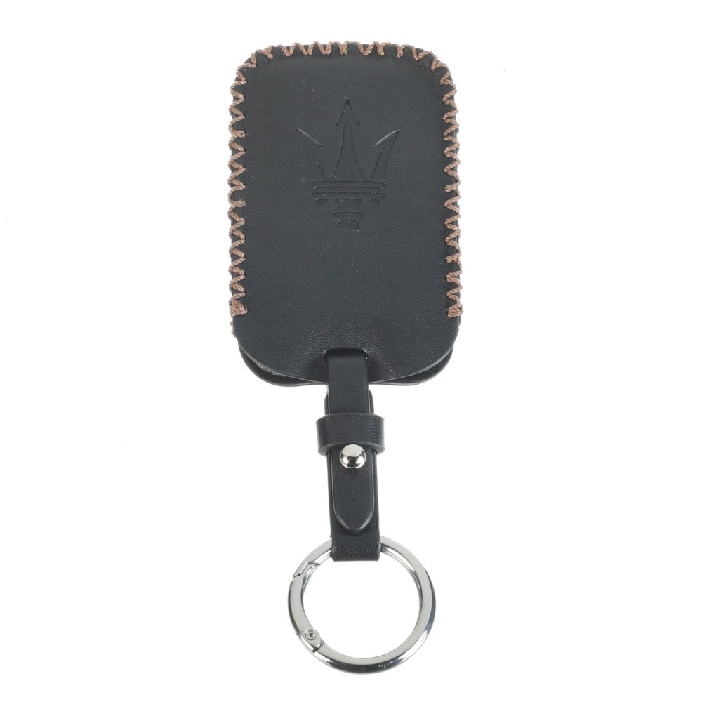 Maserati Key Cover Black Copper Stitching