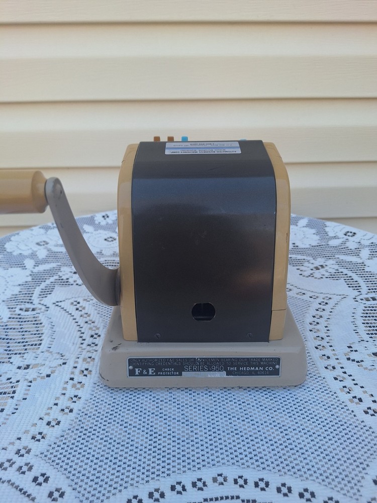 Vintage Check Protector (Check Writer) — Fully Functional