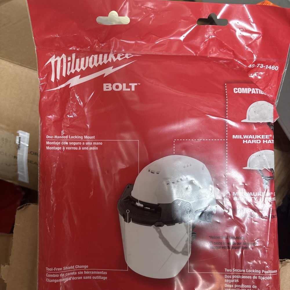 Milwaukee Bolt Task Full Face Shield - Clear Uncoated Lens