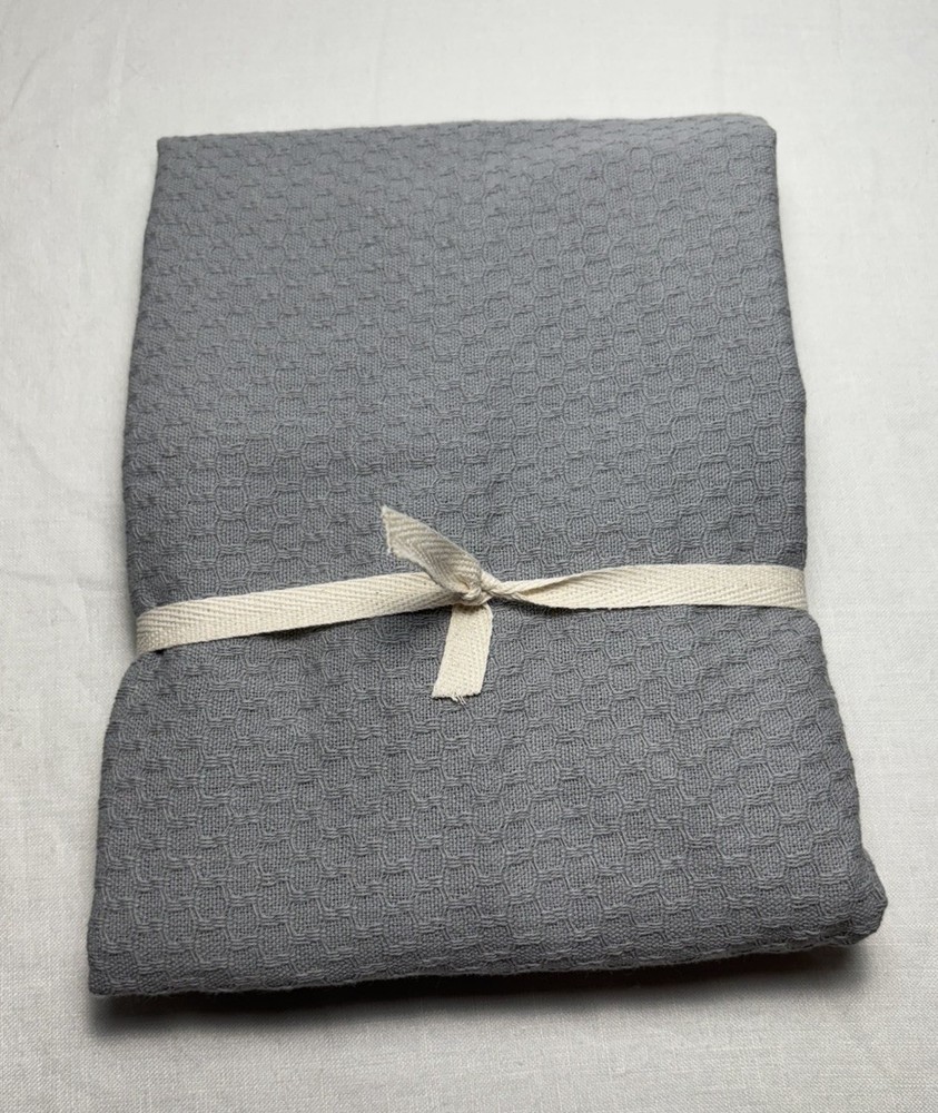 Pottery Barn Wright Textured Organic Sham ~ Standard ~ Cloud Blue