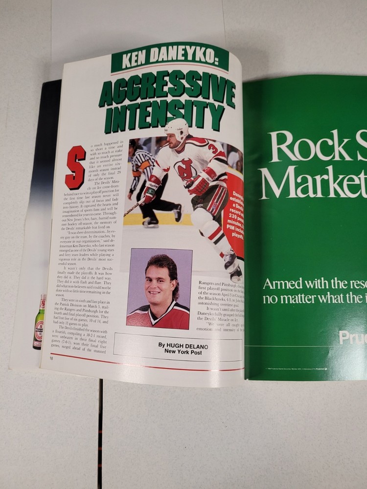 1988-89 New Jersey Devils Official Program Kirk Muller Vintage!