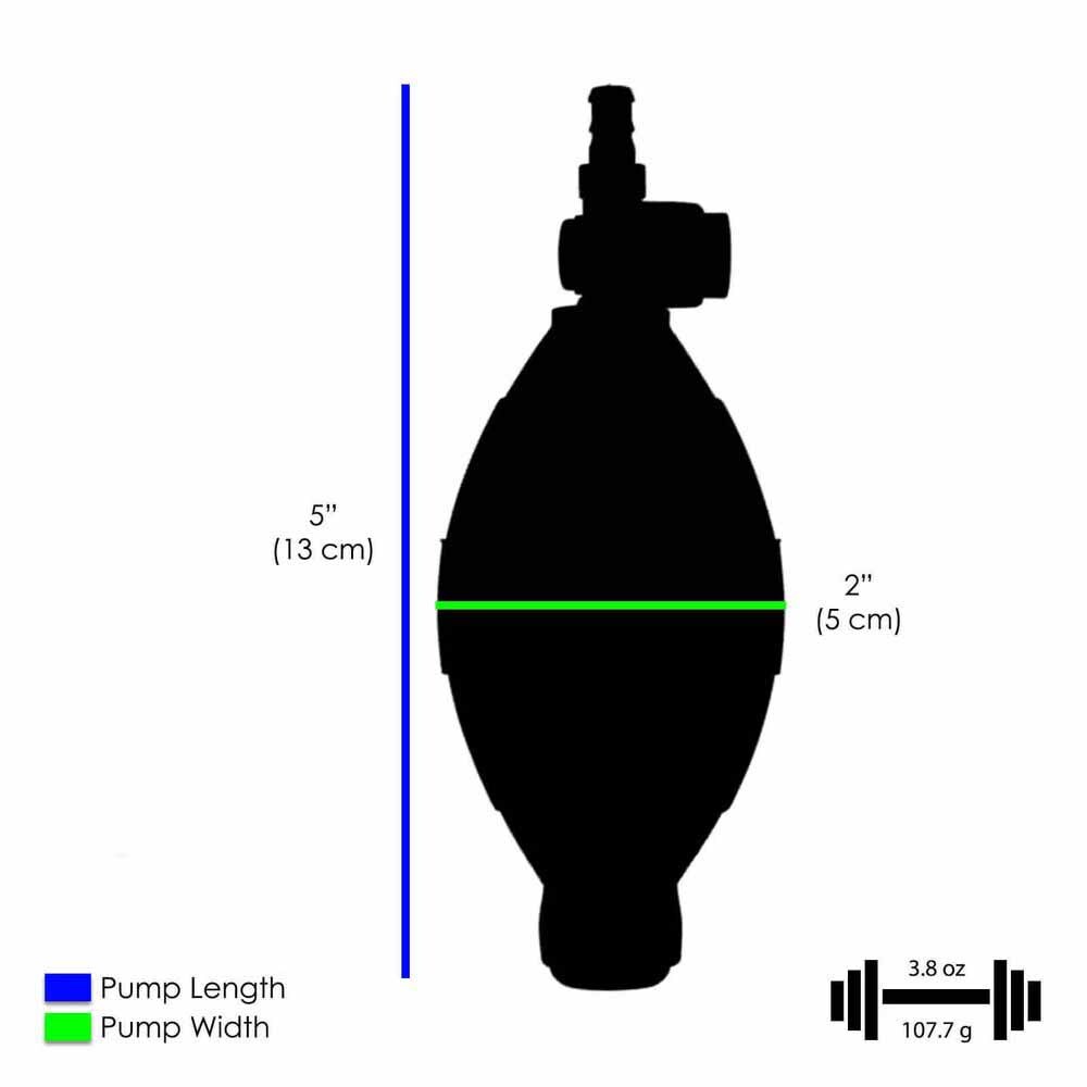 Replacement Bulb-Style Handle with Quick-Release Valve for Penis Nipple Pump