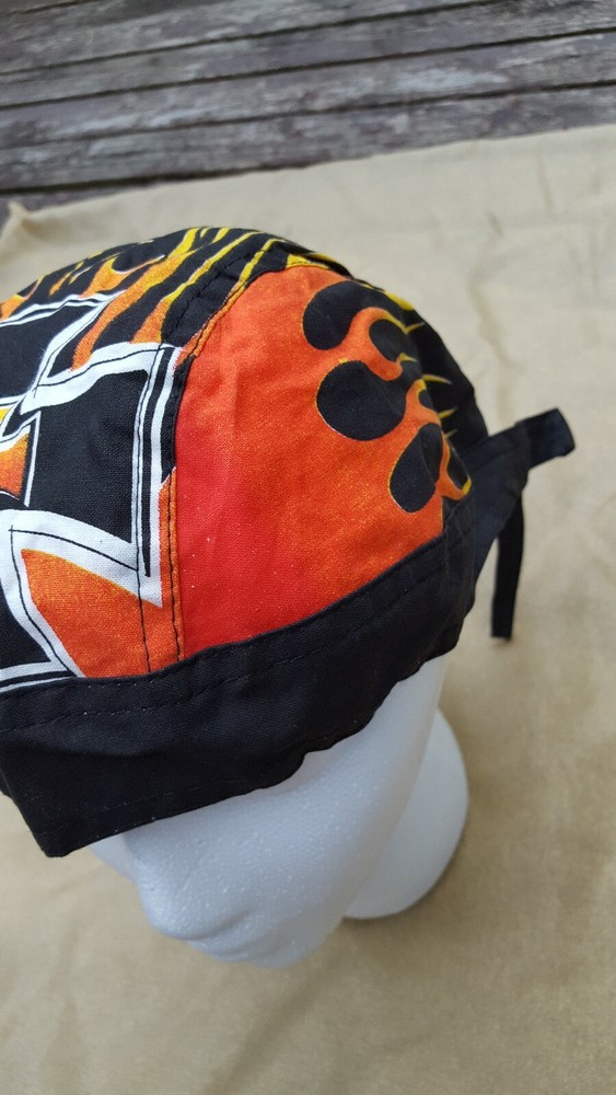 BIKER Motorcycle HEAD WRAPS SKULL CAP DOO RAG 6 pc RANDOM Assorted Patterns NOS