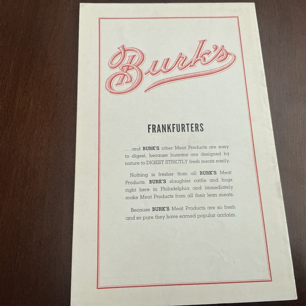 Phillies Vs. Cincinnati 1941 Official Program Scored Lombardi Great Condition
