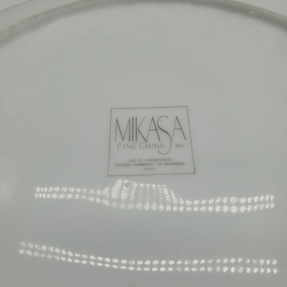 2 Mikasa Fine China Dinner Plates Parisienne
