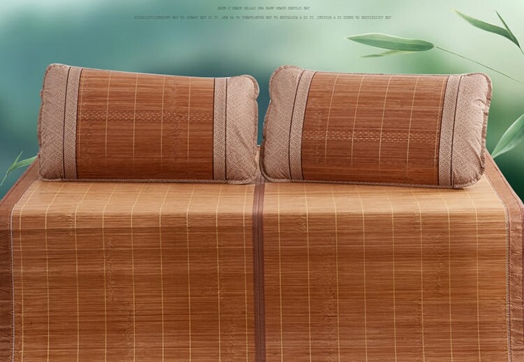 Summer Sleeping Mat For Bed Bamboo Folding Mat Rattan Cool Feeling Multi Size