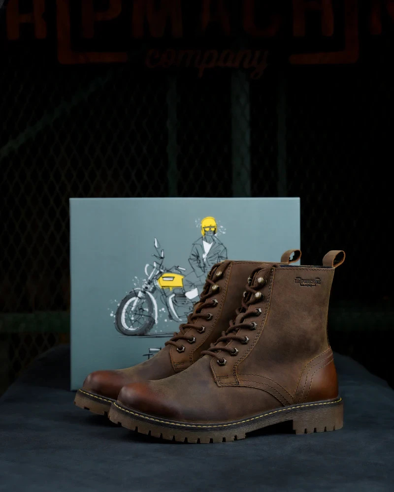 Trip Machine Boots Derby BTRW43 Rusty Wrangler Size 43
