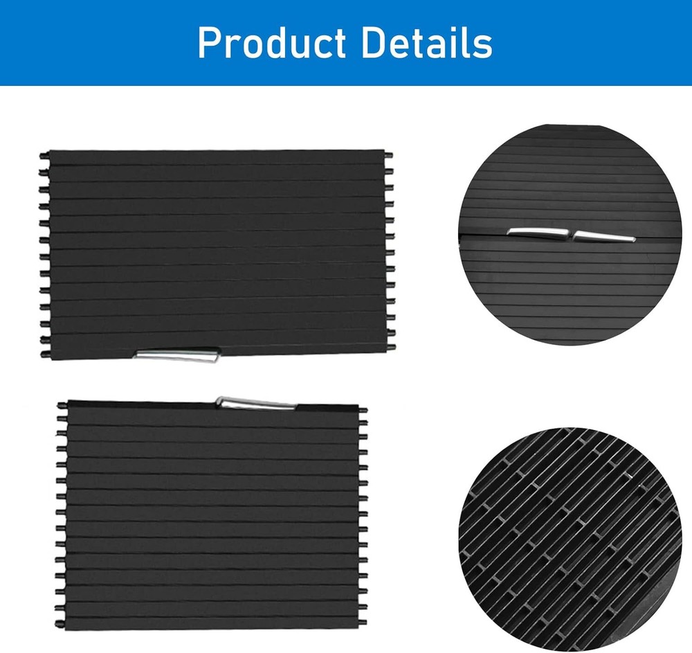 For 2007-2014 BMW X5 X6 E70 E71 Console Cup Holder Roller Blind Cover Tray 2PCS