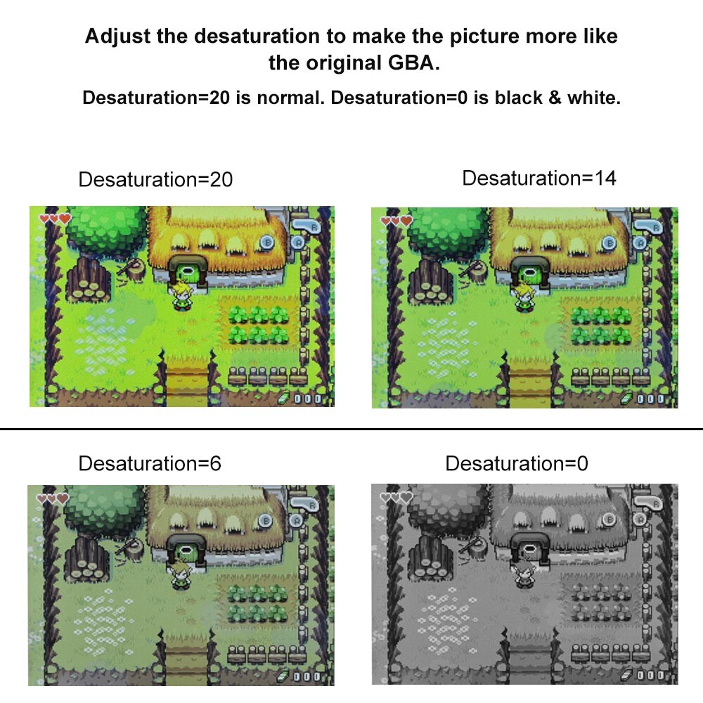 Gameboy Advance IPS V5 Laminated 1800mAh Screen Battery Mod No Solder + Shell