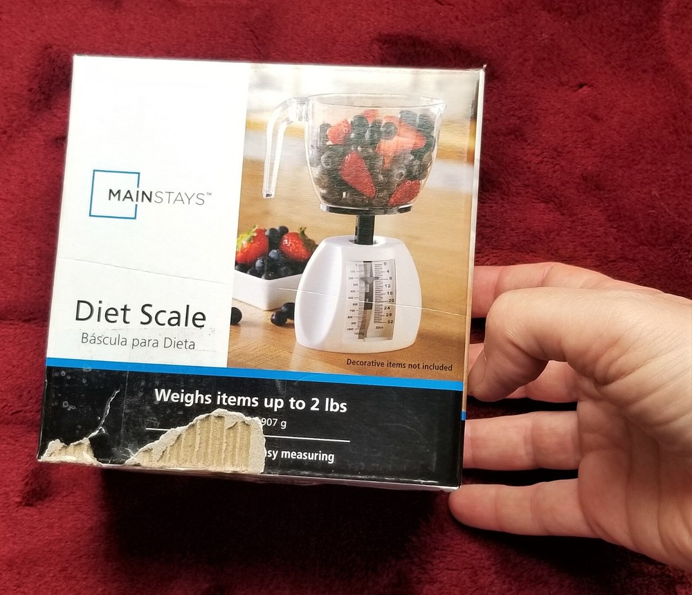 KITCHEN DIET SCALE Practical Light Weight Space Saving and Cute BRAND NEW