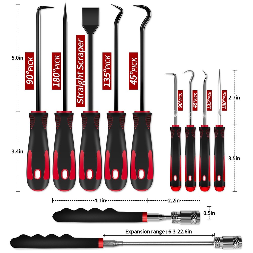 Pick and Hook Tool Set 12Pcs Precision Automotive Set...