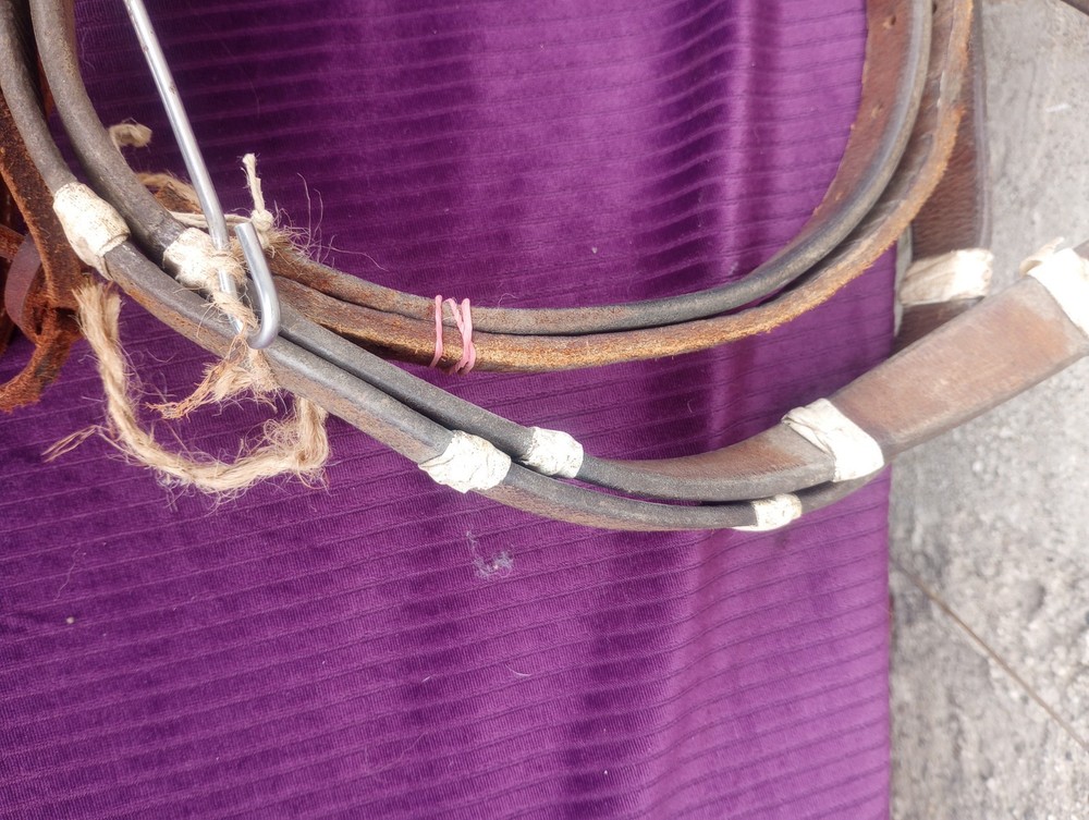 used leather horse halter
