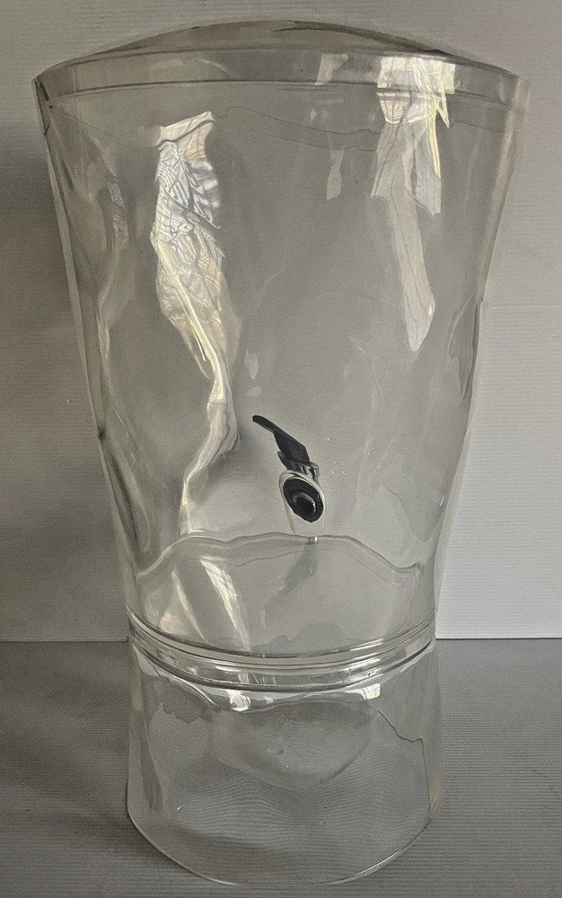 CreativeWare 3-Gallon Beverage Dispenser Clear BPA Free Acrylic 18”